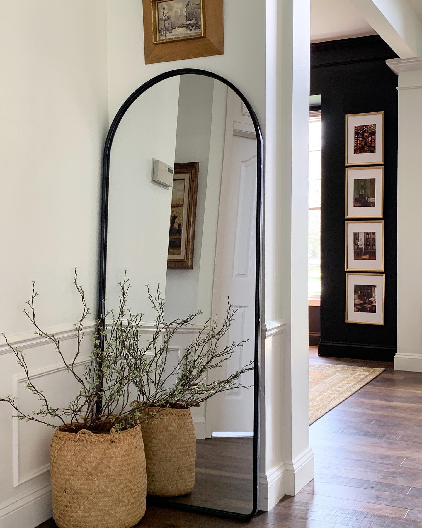 Refreshed a little corner in our entry with new pieces from @allmodern! Love the scale of this arched mirror, and the basket actually comes as a set of two. Iâ€™m using the larger one in our family room to store blankets, and here, the smaller one is perfect for some stems.ðŸ‘�ðŸ�¼ Take advantage of their fast and free shipping! Learn more sbout @allmodernâ€™s product via the @shop.ltk app. Iâ€™ve linked these items hereâž¡ï¸� https://liketk.it/3FqbK #ad #allmodernpartner #summerwithallmodern #liketkit